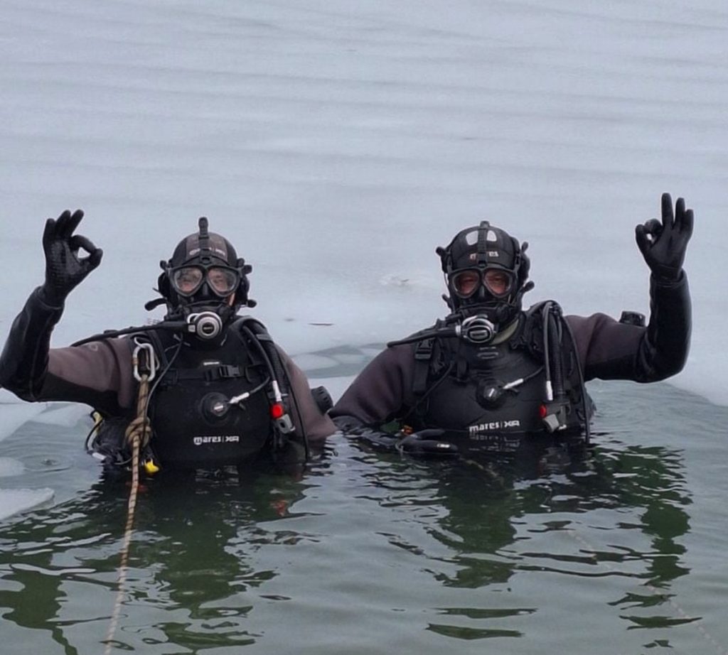 Ronioci JVP Čakovec zaronili u zaleđeno jezero