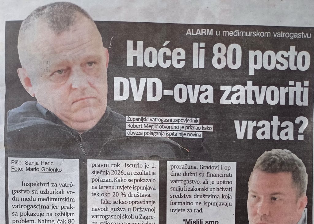 Problem stručnih ispita u međimurskom vatrogastvu